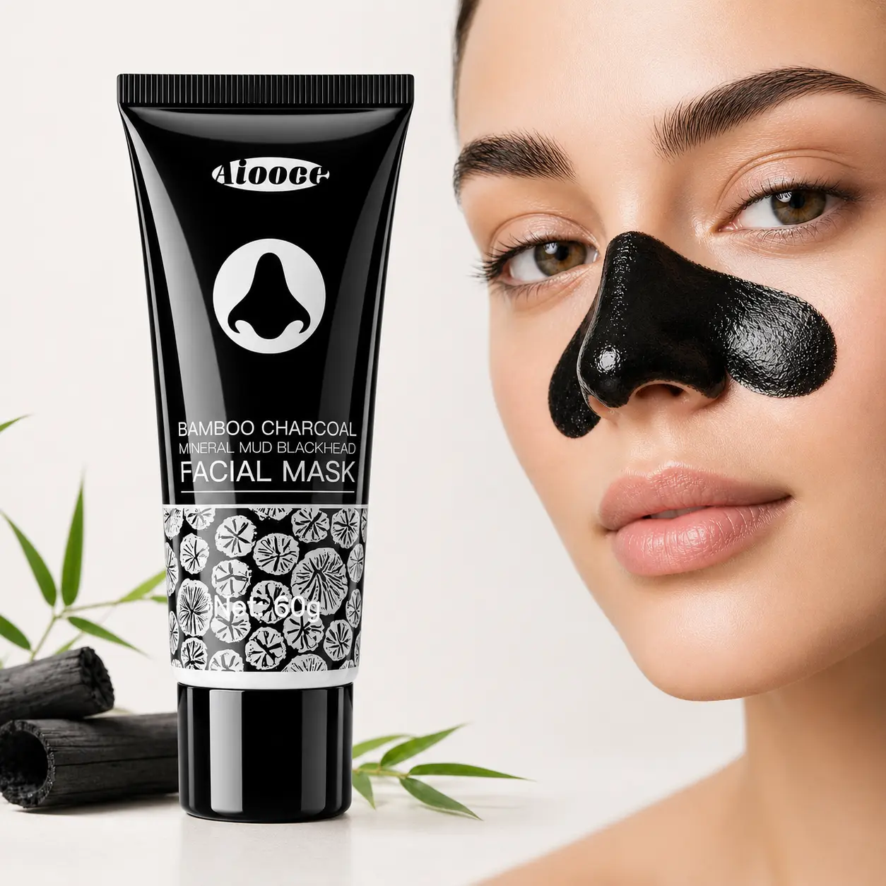 Bamboo Charcoal Blackhead Remover Peel Off Mask for Deep Pore Cleansing and Oil Control 60g Gentle Radiant Sensitive Skin Repair Facial mothersdaygift Summer Vibes