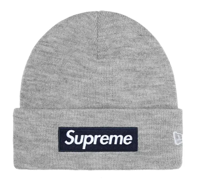 Supreme New Era Box Logo Beanie FW25 Grey Supreme New Era Box Logo Beanie FW25 Grey