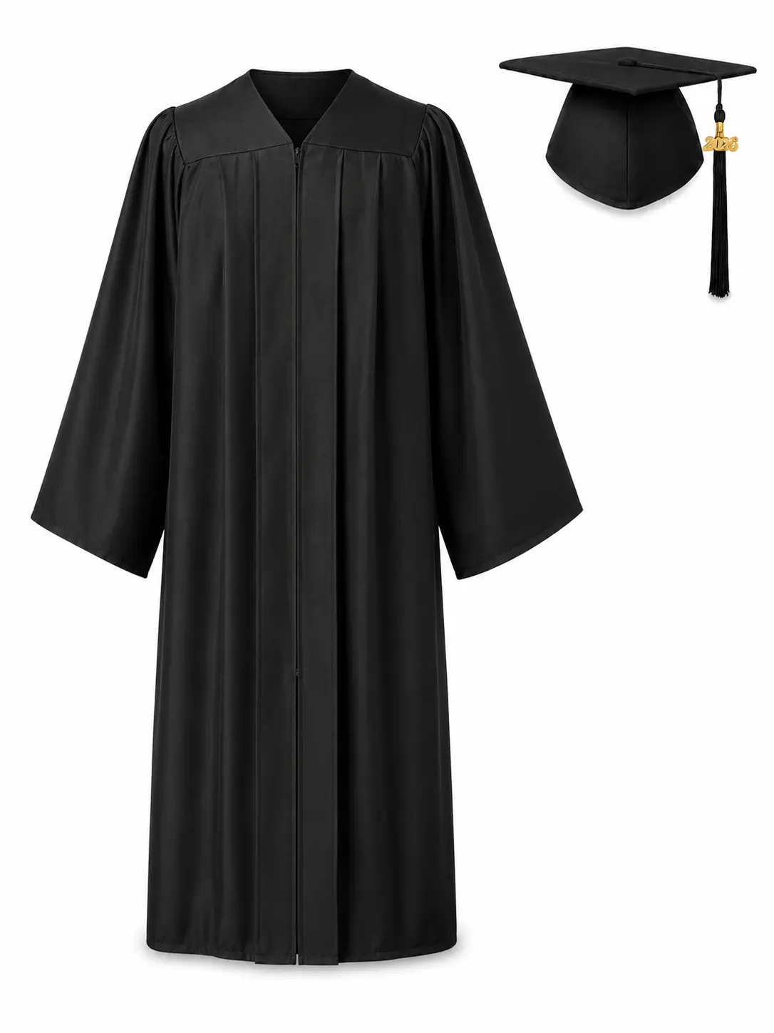 Matte Graduation Cap and Gown with 2026 Tassel for High School & College Bachelor