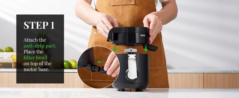 800W Juicer with 3" Wide Feed Chute, Titanium Blades & Dual Speeds — Easy Juice Extractor for Fruits & Veggies