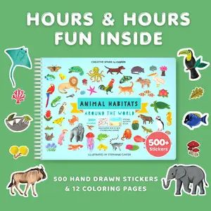 Animal Habitats Sticker Book