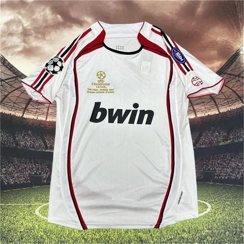 2006 2007 Away Retro White No.22 Kaka Short Sleeved Soccer Jersey