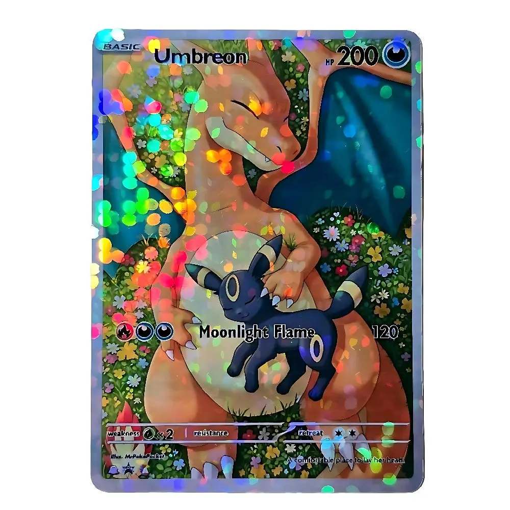 custom holographic pokemon cards Full Art Gardevoir EX Card  PokeOricaSTCG Custom Umbreon & Sleepy Charizard