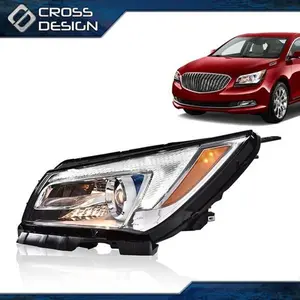 CROSSDESIGN Fit For 14-16 Buick LaCrosse Left Side LED DRL Projector Headlight Headlamp