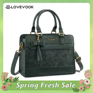 LOVEVOOK 11.5inch Small Handbag for Women, PU Leather Tote Bag, Bow-decorated Wallets, with Adjustable and Detachable Shoulder Straps, Satchel Shoulder Crossbody with Zipper,Perfect Gift Choice