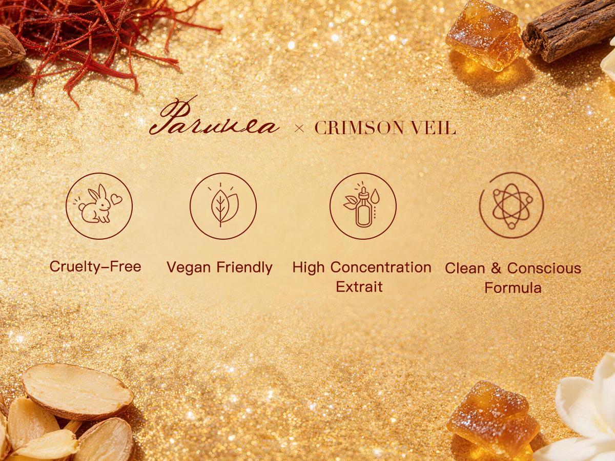 Paruvea Crimson Veil Extrait de Parfum – Crystal-Warm Red Aura Long-Lasting Spicy Amber Perfume, 100ml (3.4 fl oz) Paruvea Crimson Veil Extrait de Parfum – Crystal-Warm Red Aura Long-Lasting Spicy Amber Perfume, 100ml (3.4 fl oz)