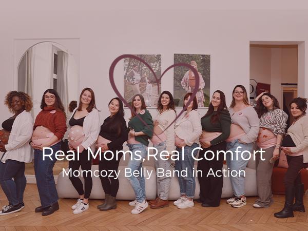 Momcozy Pregnancy Belly Band YB002 - Comfortable Fit for Pregnant Women, Ideal for Support and Comfort