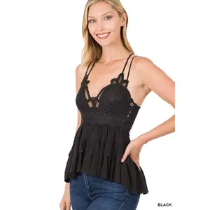 "Love & Lace” Peplum Top