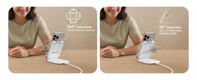 【Valentine's Day Gift】PaktVault 2025 Traveling Fast Wireless Charging Station for Apple Devices, Magnetic 3 in 1 Travel MagSafe Charger Stand for iPhone 16 15 14 13 12 Pro Max Plus, Apple Watch& Air pods 4 3 2 Pro