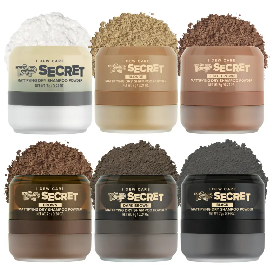 I DEW CARE Korean Instant Volumizing Dry Shampoo Powder l Tap Secret | Benzene-free, Non-aerosol, Natural, Made with Black Ginseng and Biotin for Haircare,  Comfort, Cleansing, Cleanser, Voluminous