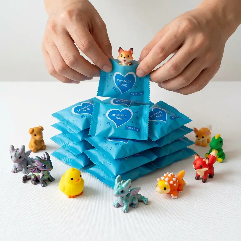 FuRise 3D Printed Cartoon Resin Figures - Home+Class Use, Animal Family & Classroom Collection, Bonding Moments Decor, Interactive Party Bags & Gifts (10/20/30/50/100 Pcs), Cartoon Resin Figures Party Gifts
