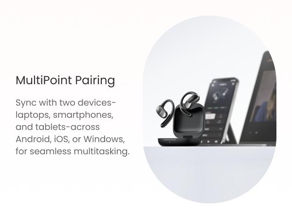 Shokz OpenFit Air - Open-Ear Headphones, True Wireless Earbuds, Water Resistant, Comfortable, Secure Earhooks for Daily Use