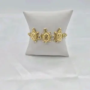 Turtle Bracelet with Virain 14K Gold Plating