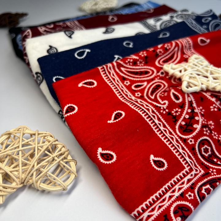 Boho Bandana Style Headband | Wide Paisley Hairband for Thick Curly Hair | Busy Mornings, Gym & Makeup | Soft, Breathable & Stylish | Latina Favorite