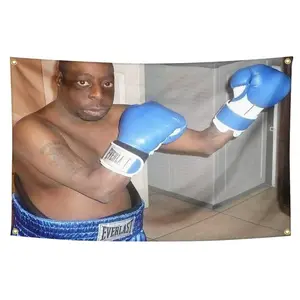 Boxing Green Lester Beetlejuice Flag 3x5 Feet(Old Photo)Banner Funny Flags for Room With Bass Groments for College Dorm Room Decor