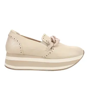 Corkys Womens So What Metallic Platform Slip On Loafers Casual - Gold