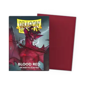 Dragon Shield Standard Matte Sleeves: Blood Red (100ct.)