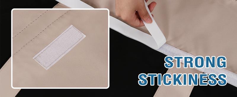 H.VERSAILTEX 100% Blackout French Door Curtain 1 Panel Privacy French Door Blinds Light Blocking Curtain for Sliding Glass Door Thermal Insulated Tie Up Shade