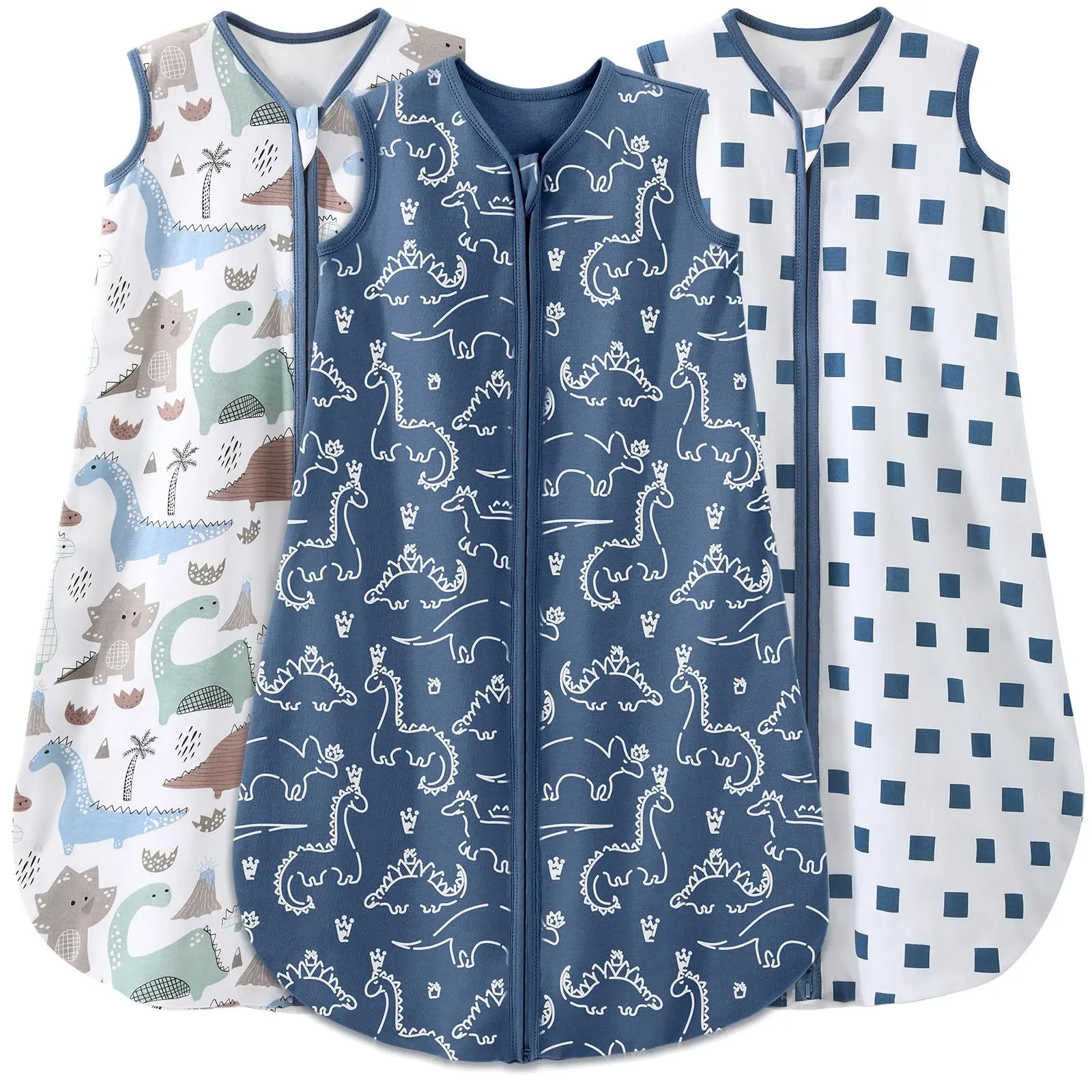 Yoofoss Baby Sleep Sack 0-24 Months Baby Wearable Blanket 100% Cotton 2-Way Zipper TOG 0.5 Toddler Sleeping Sack Lightweight