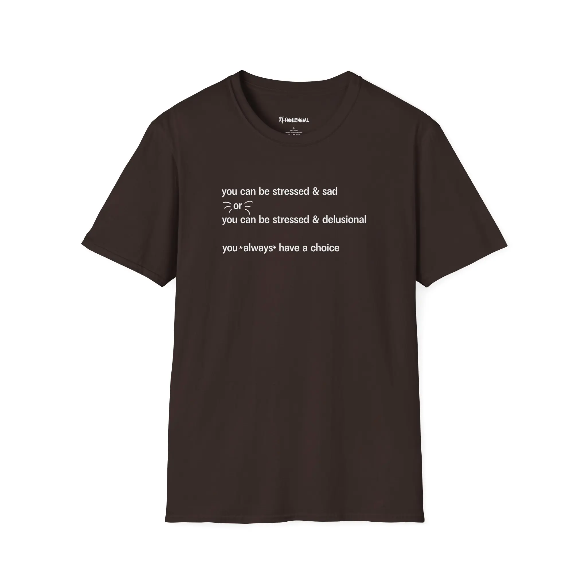 Stressed n Delusional Unisex Softstyle T-Shirt