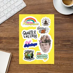 Quarter Life Crisis Sticker Sheet