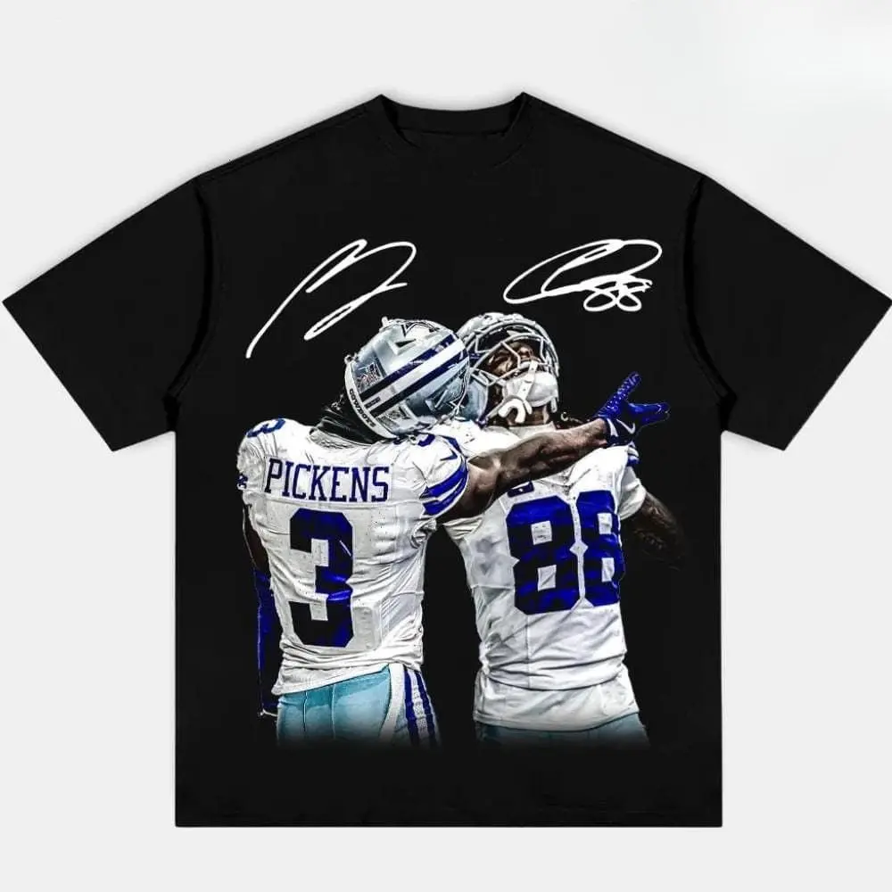 [Sale Up To 50%] Unisex ⭐ Pickens X CeeDee "WE DEM BOYZ" Graphic T-Shirt – Unisex Adult Short Sleeve Cotton Tee, George Pickens & CeeDee Lamb Dallas Football Fan Shirt, Game Day Sports Streetwear Top for Men & Women, All Season Casual Wear