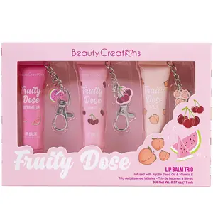 Beauty Creations Fruity Dose Keychain Lip Balm Trio Set