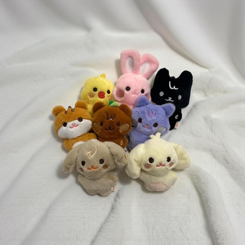 ATZ Mini Plushies keychain, Kpop Collectable, Bias Doll,Cute Gift for friend, Family Girlfriend, K-Pop Merch, Concert Merch, Collectable merch