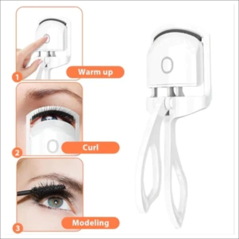 Heated Eyelash Curlers,Rechargeable Electric Eyelash Curler,Heated Lash Curler,Handheld Eyelash Heated Curler,2 Heating Modes with Sensing Heating Silicone Pad(Pink) Compact Cosmetic Heated Eyelash Curlers,Rechargeable Electric Eyelash Curler,Heated Lash Curler,Handheld Eyelash Heated Curler,2 Heating Modes with Sensing Heating Silicone Pad(Pink) Compact Cosmetic