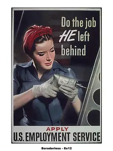 Do the job HE left behind WW2 poster