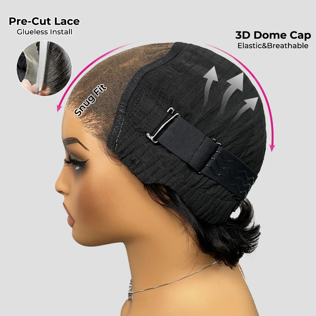 [NEW ARRIVAL]  ISEE HAIR Wear Go Blow Out Straight Bob 7x5 HD Lace Glueless Wig Pre-Bleached Tiny Knots Human Virgin Hair Pre Cut HD Lace With Natural Hairline #TikTokShopSpringGlowUp