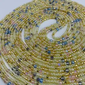 Love one Waistbeads 60 inches long. One size fits all.