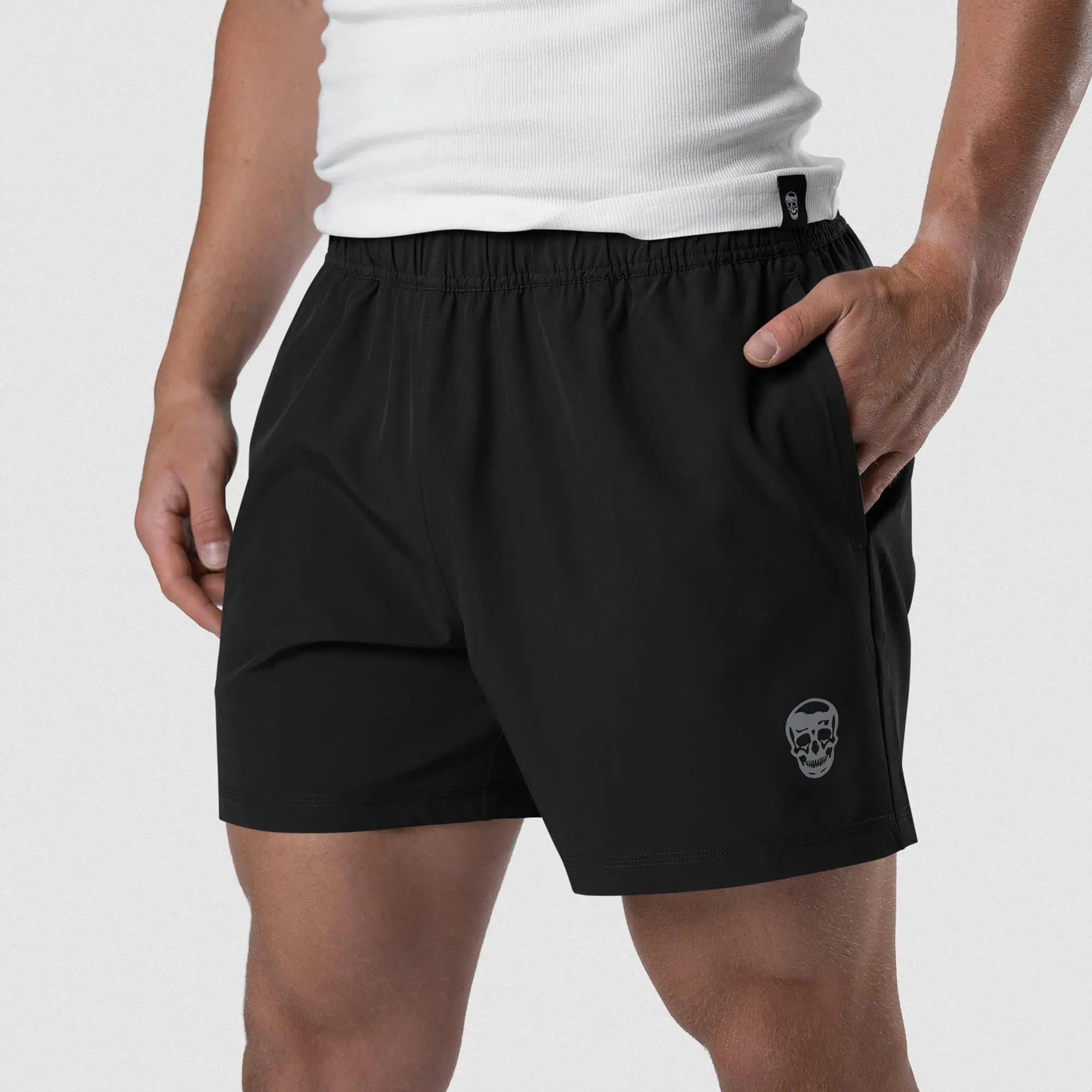 Gymreapers Conquer Mens Gym Shorts - Athletic Workout Training Shorts for Men, Quick Dry Stretch Pockets Gym Fitness Shorts Gym Sports Shorts