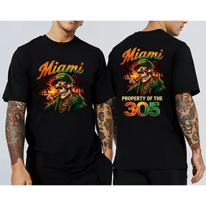 Property of the 305 Miami,Perfect Game Day & Birthday Gift for Miami Fans! # TikTok Shop # TikTokMadeMeBuyIt. # ViralTees # TrendyTees