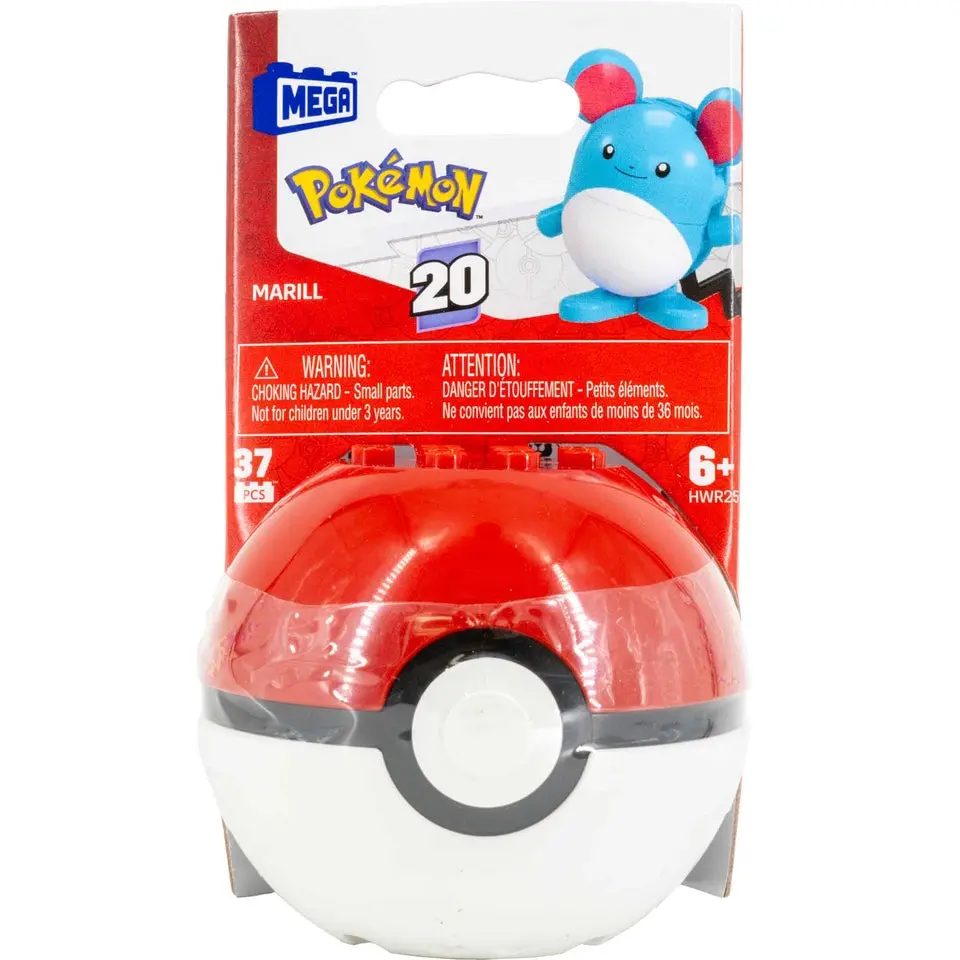 Mega Construx Pokémon Evergreen Poké Ball Buildable Figure Kit - Random Character Edition, 6.35 oz (180 g), Hands-On Building Toy for Play & Imaginative Play, Great for Display & Gifting, Choking Hazard Small Parts, Collectors