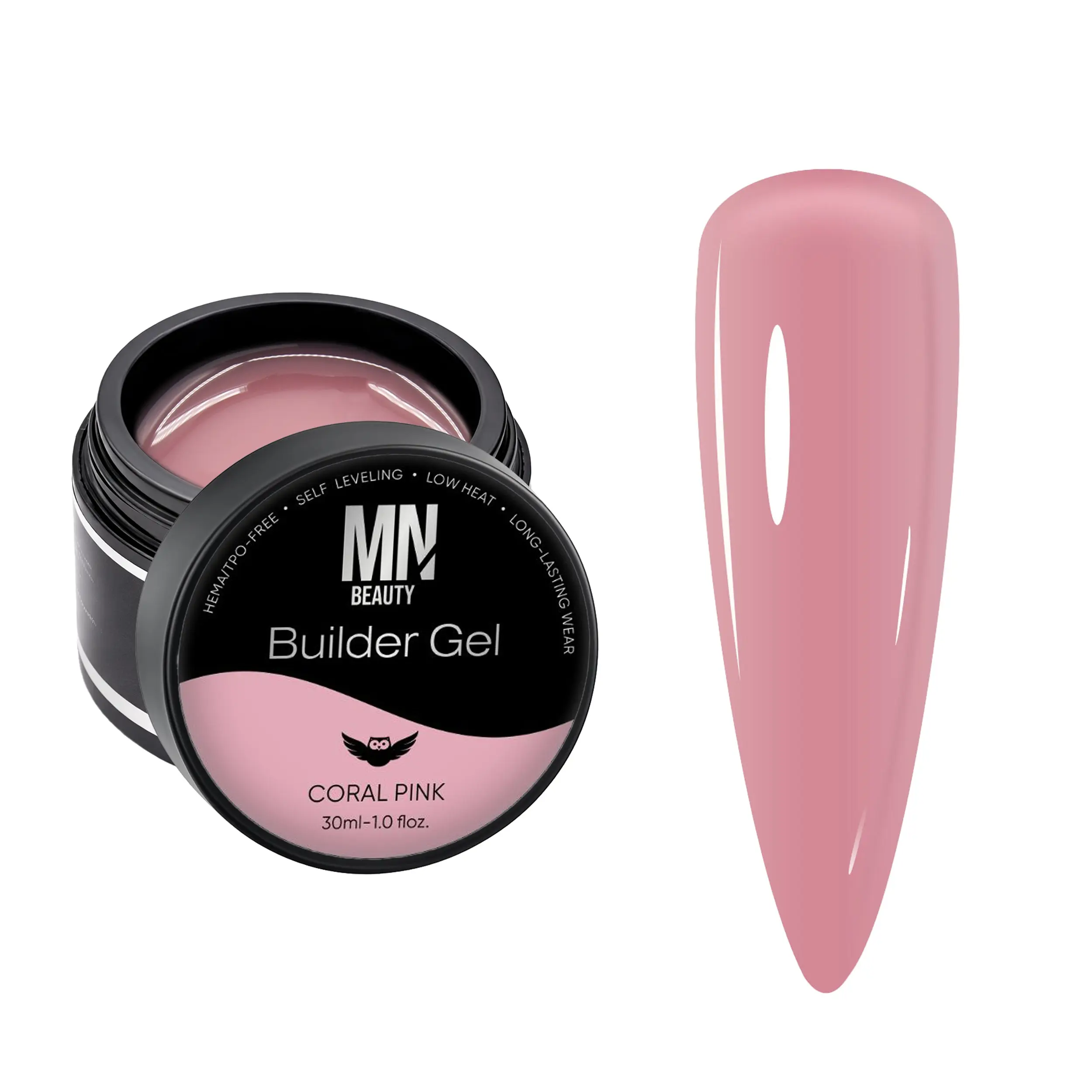 MN BEAUTY Premium Builder Gel System HEMA-Free TPO-Free Long-Lasting Wear Self-Leveling Texture Strong Flexible Adhesion