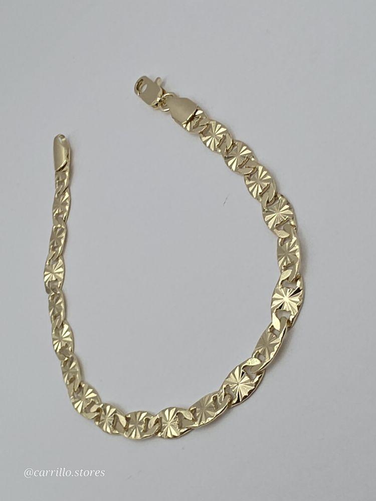 New Style  GOLD COLOR  5N Gold-Plated Fancy Design 7 ½"inches Bracelet - Elegant and Unique Appearance Trendy Jewelry