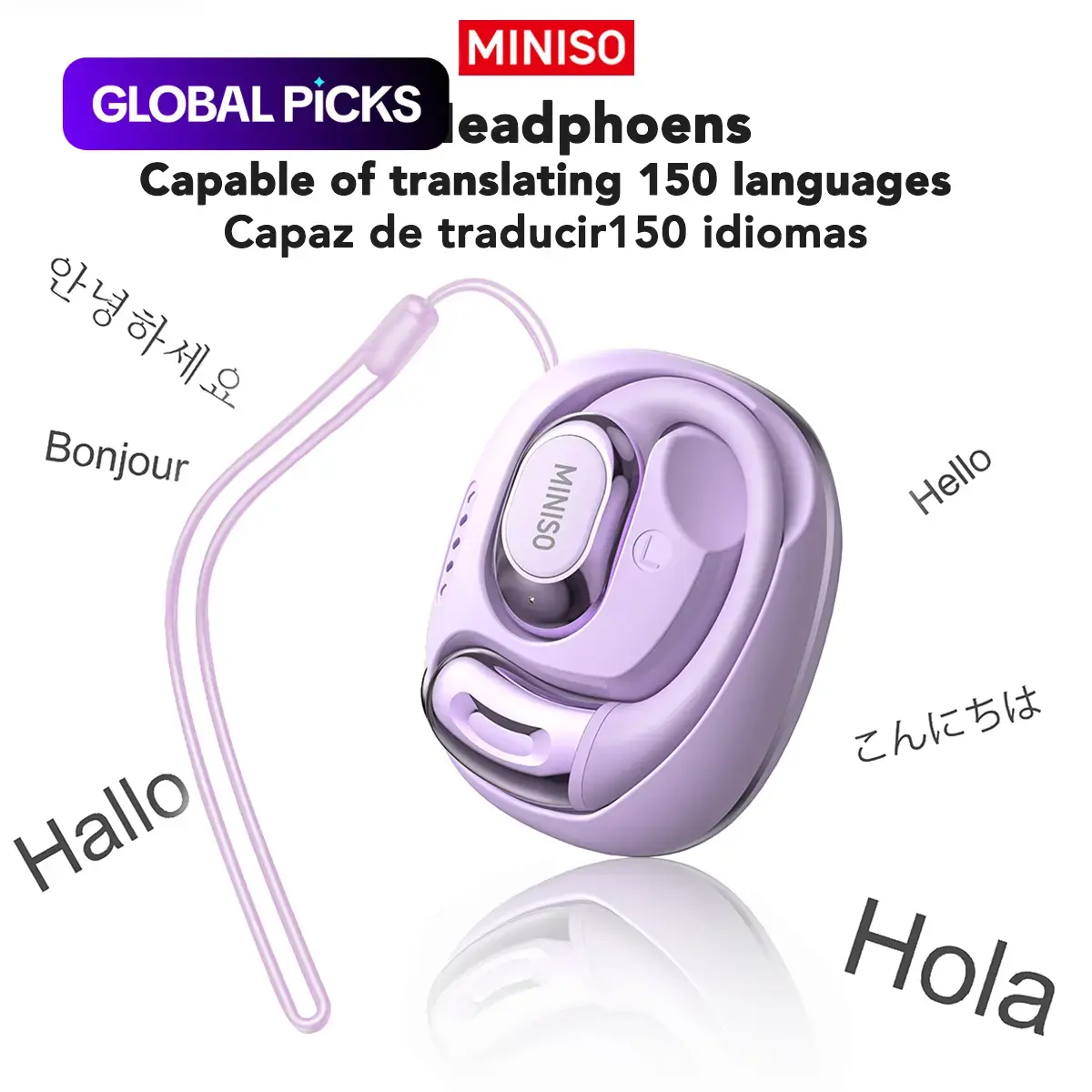 MS156 Wireless Open-Ear Earphones, HiFi Sound Translation Headphones for Sport, Long-Battery Wireless Earhooks Headset, Music Earphones, Audio Wireless Headphones #GLOBAL PICKS