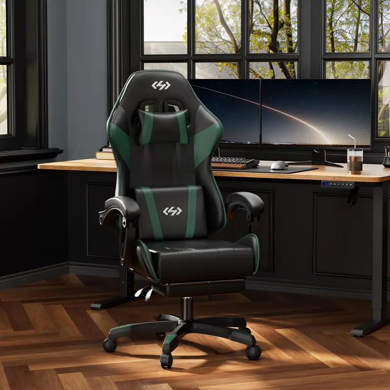 Ecofurnix Gamer Chair - Ergonomic High-Back Office Desk Chair for