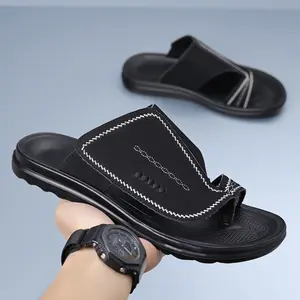 Women’s Summer Outdoor Beach Sandals Non-Slip Odor-Resistant Waterproof Durable Quick-Drying Soft Black-and-White Colorway for Home Casual Wear Stylish Design - Girl, Walking Shoes