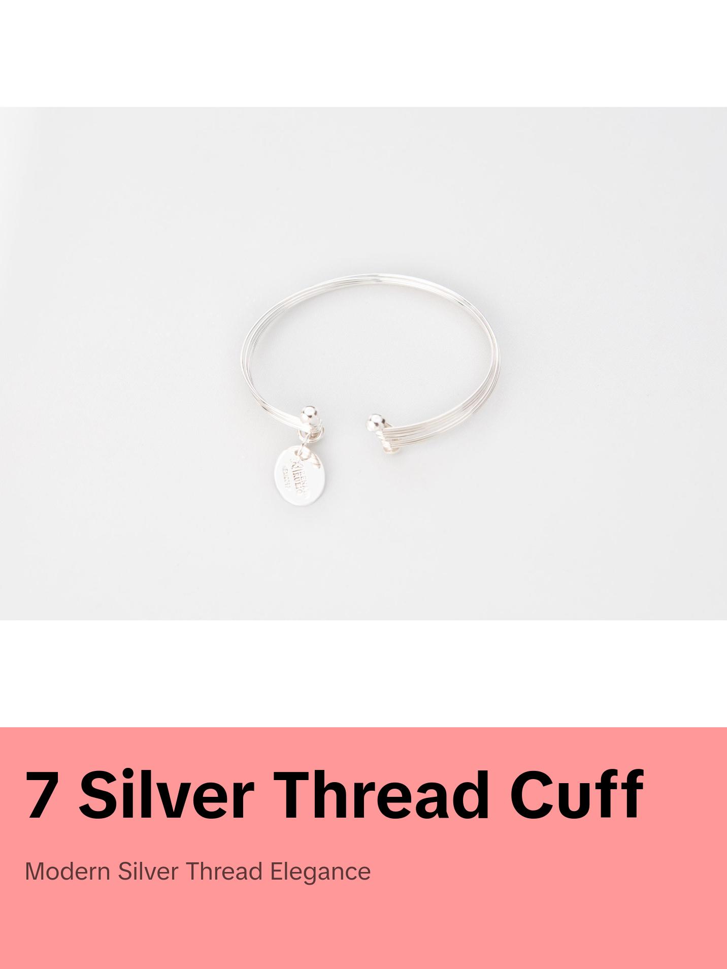 7 Silver Threads Cuff