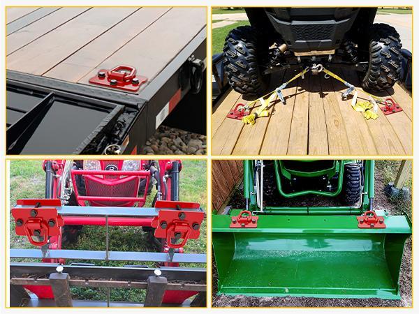 Nilight 2PCS 1/2" D Rings for Trailers Heavy Duty Trailer Tie Down Rings, Grade 70 Forged Steel Bolt-On Grab with Back Plates for Tractor Bucket RV UTV Truck MBS 12000 lbs, Black Nilight 2PCS 1/2" D Rings for Trailers Heavy Duty Trailer Tie Down Rings, Grade 70 Forged Steel Bolt-On Grab with Back Plates for Tractor Bucket RV UTV Truck MBS 12000 lbs, Black