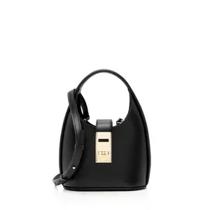 Pre-owned SALVATORE FERRAGAMO Calfskin Shoulder Bags Ferragamo Gancini Mini Hobo