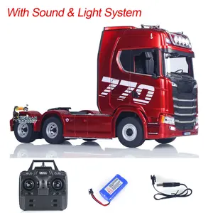 770S Plastic 1/18 RC Tractor Truck Toys Finished Model RTR 7.4V Battery Radio 19CH Light Sound Effects Remote Control Lorry Car