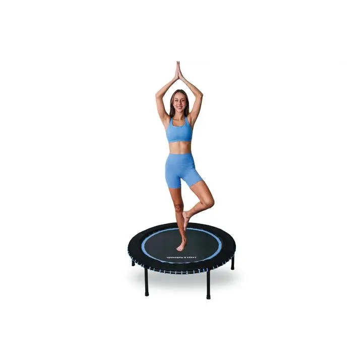 Award-Winning Adult Rebounder Fitness Trampoline - Round Bungee Cord Mini Jump Mat for Trampoline Workout, Workout from Home, High-Quality, Low-Cost Rebound, 30-Day Trial, Easy Returns, Versatile
