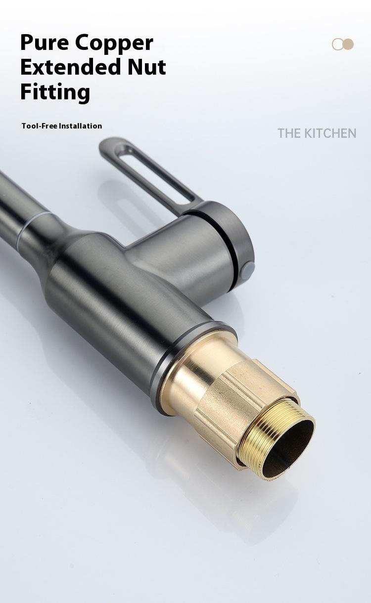 Spaceship Faucet 360° Rotating Bathroom Sink Faucet with 4 Spray Modes Modern Kitchen Vanity Lavatory Tap for Unique Home Decor & TikTok Viral Gift Multi-functional Swivel Basin Faucet