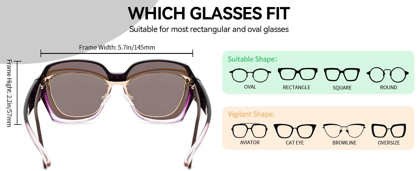 Meeloog Polarized Fit Over Glasses Sunglasses for Women Men Square Oversized Lightweight TR90 Frame TRAC Lens UV400 Protection ST2106 Trendy Beach Eyewear