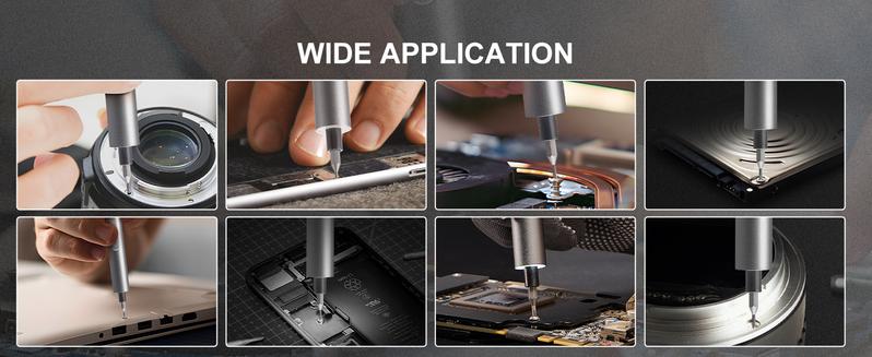 VEVOR 27 in 1 Mini Electric Screwdriver, TikTokShopBlackFriday, 4V Cordless Precision Screwdriver Set with 24 S2-steel Bits, 350mAh Manual & Electric Torque, Type-C Rechargeable Portable Magnetic Repair Tool Kit with LED Lights