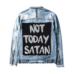 HGA Not Today Satan Blue Denim Jacket
