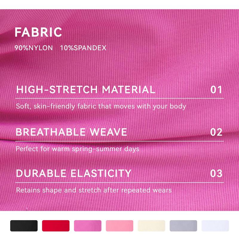 OQQ-Nine cents Women's Square Neck Body Suit Sheer Mesh Flared Long Sleeve Bodysuit Shirt Tops Womenswear Stretchy Fabric Shapewear Basic Slim